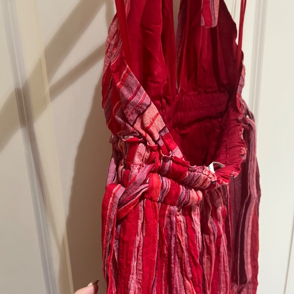 Club Monaco Red Maxi Halter Dress - 8 - Picture 7 of 10